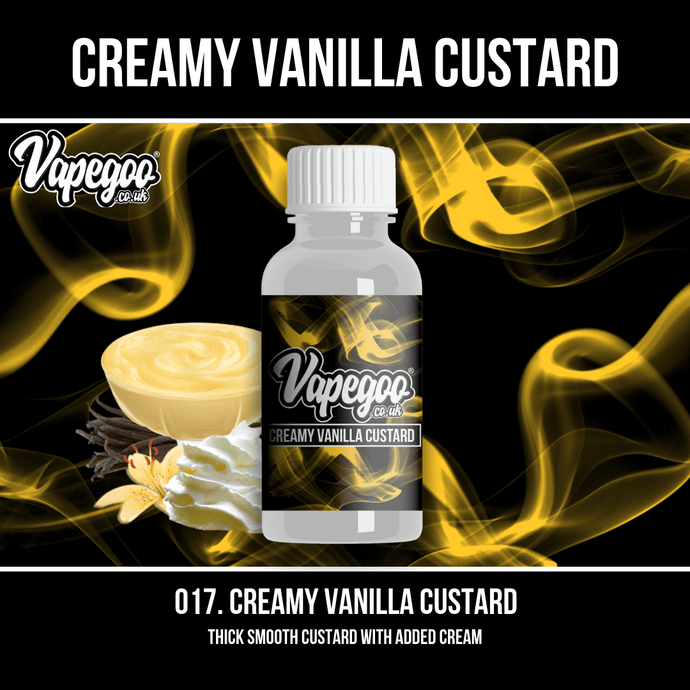 Creamy Vanilla Custard | Vape Eliquid Vapegoo Flavour | Vape Juice E Liquid