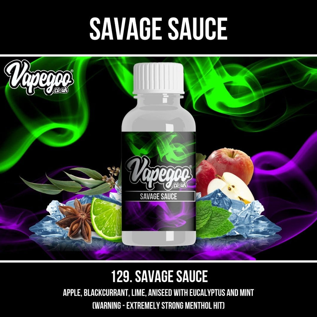 Savage Sauce | Vape Eliquid Vapegoo Flavour | Vape Juice E Liquid