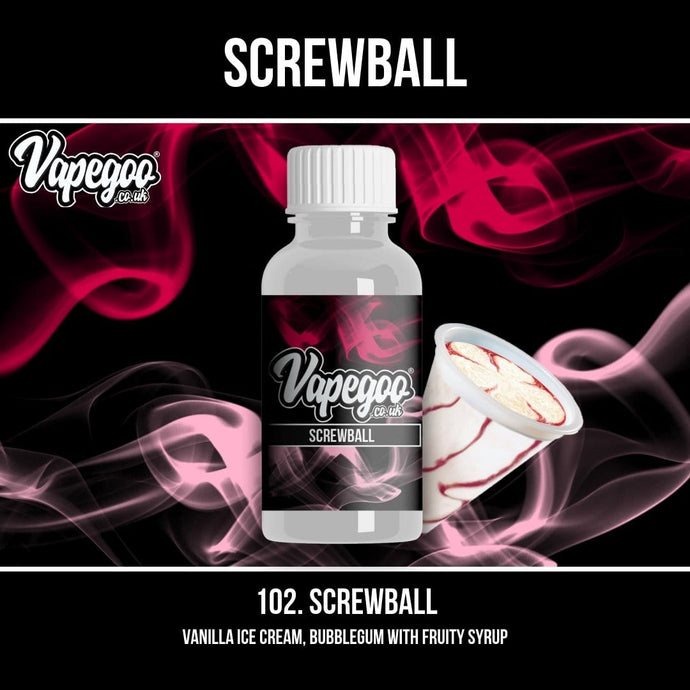 Screwball | Vape Eliquid Vapegoo Flavour | Vape Juice E Liquid