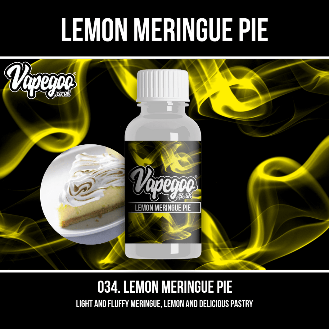 Lemon Meringue Pie | Vape Eliquid Vapegoo Flavour | Vape Juice E Liquid