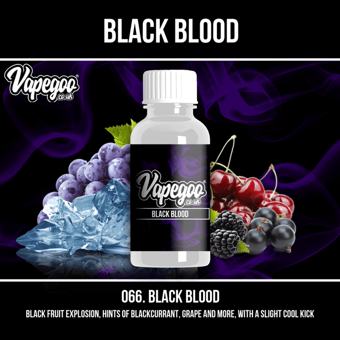 Black Blood | Vape Eliquid Vapegoo Flavour | Vape Juice E Liquid