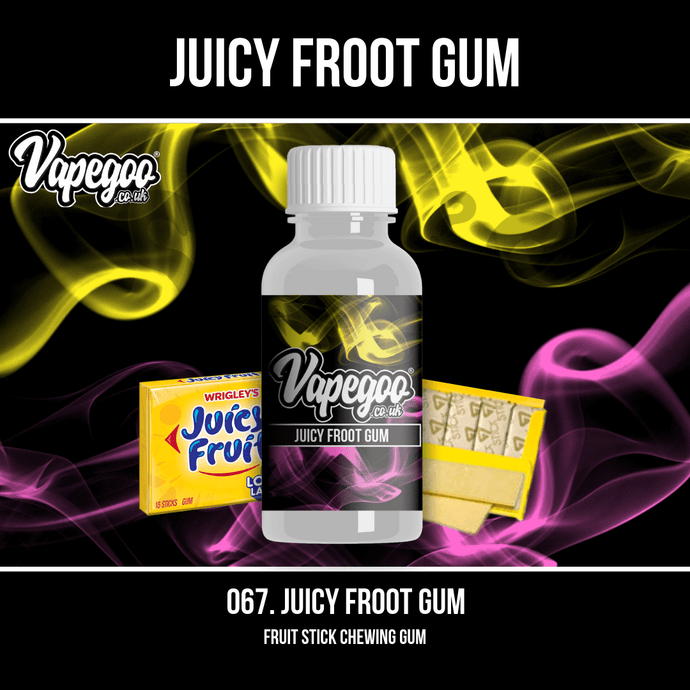 Juicy Froot Gum | Vape Eliquid Vapegoo Flavour | Vape Juice E Liquid