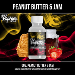 Peanut Butter and Jam | Vape Eliquid Vapegoo Flavour | Vape Juice E Liquid