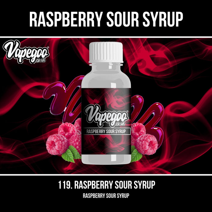 Raspberry Sour Syrup | Vape Eliquid Vapegoo Flavour | Vape Juice E Liquid