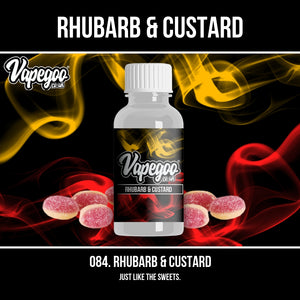 Rhubarb and Custard | Vape Eliquid Vapegoo Flavour | Vape Juice E Liquid