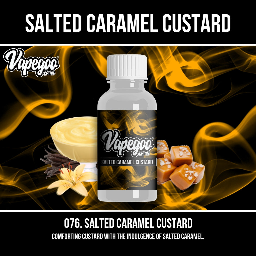 Salted Caramel Custard | Vape Eliquid Vapegoo Flavour | Vape Juice E Liquid