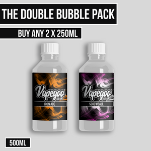 Double Bubble Pack - 250ml E Liquid