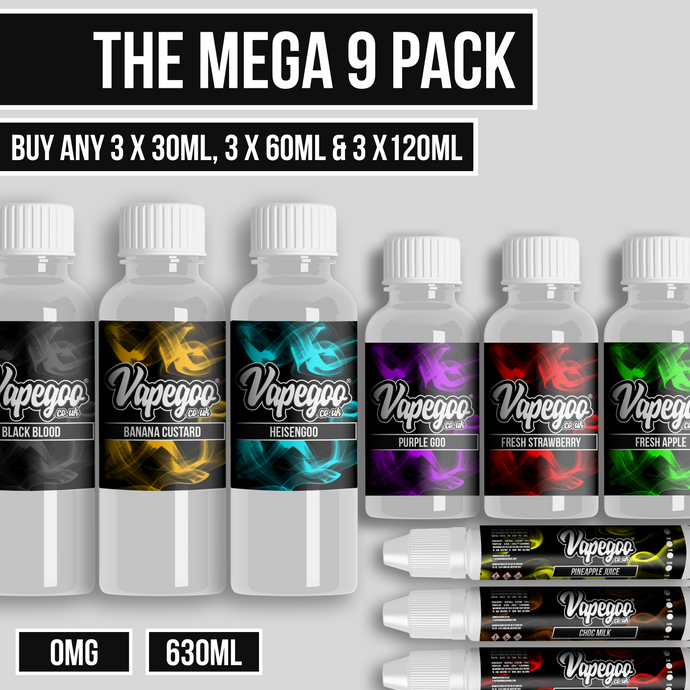 MEGA 9 - (0mg) E Liquid